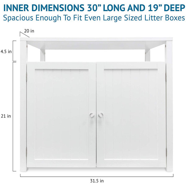 Tucker Murphy Pet™ Wood Litter Box Enclosure & Reviews Wayfair Canada